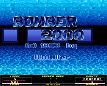 Bomber 2000 screen shot title